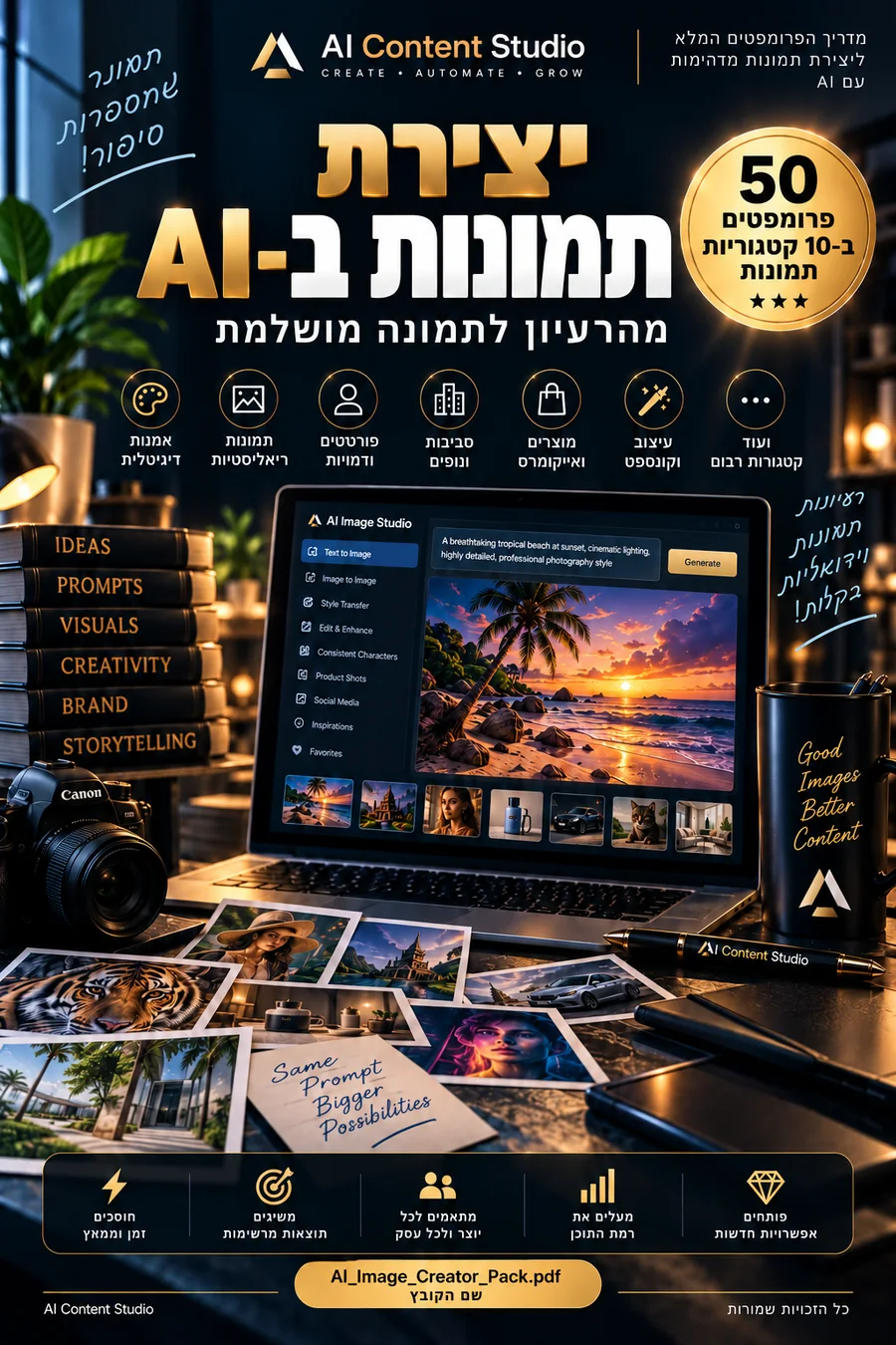 כריכת AI Image Creator Pack