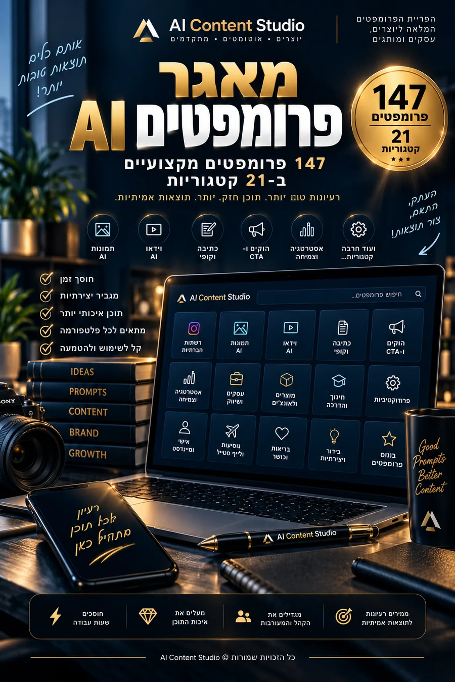 כריכת AI Prompt Vault